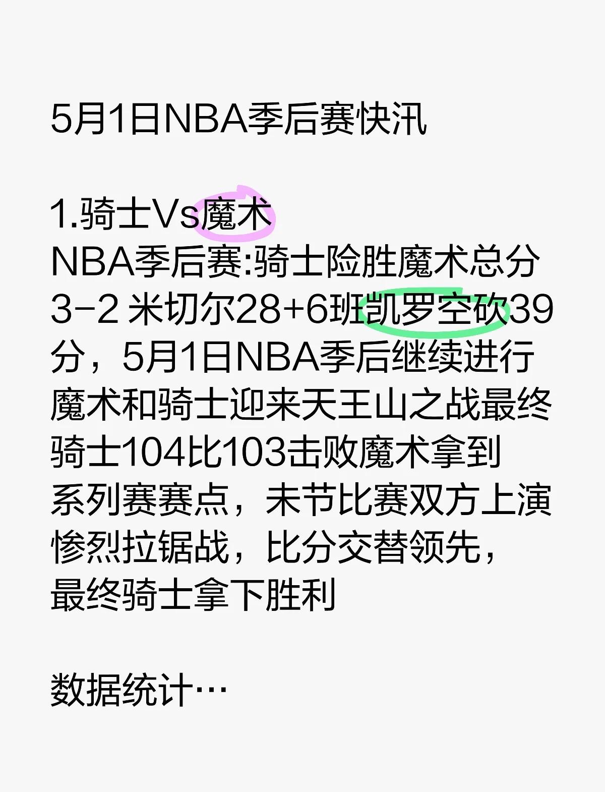NBA常规赛季后赛抢眼战术分析
